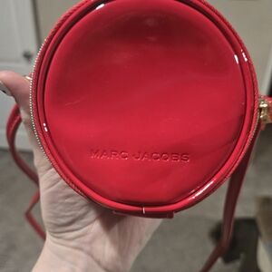Marc Jacobs Red Patent Round Crossbody Pouch
